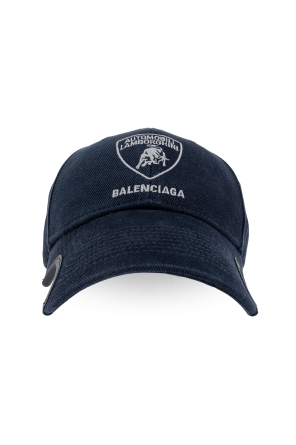 キャップ Balenciaga Black Polyester Baseball Cap Balenciaga Cap in Black/white | Balenciaga US
